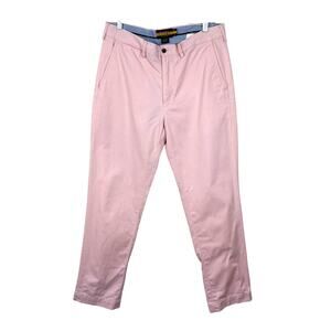 Ralph Lauren Rugby Pink Chino Pants 32 x 30 (29 measured) Preppy nautical cotton